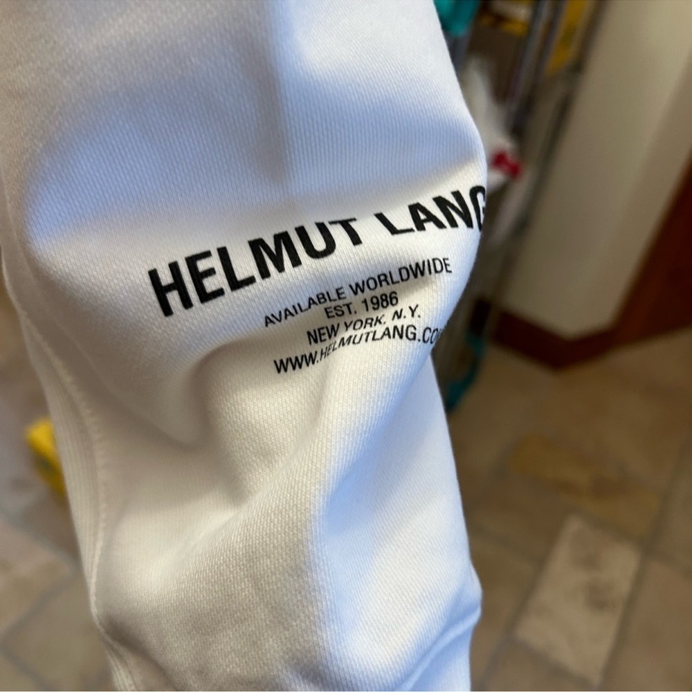 Men’s Helmut Lang hooded sweatshirt with graphics size XL - Picture 3 of 6